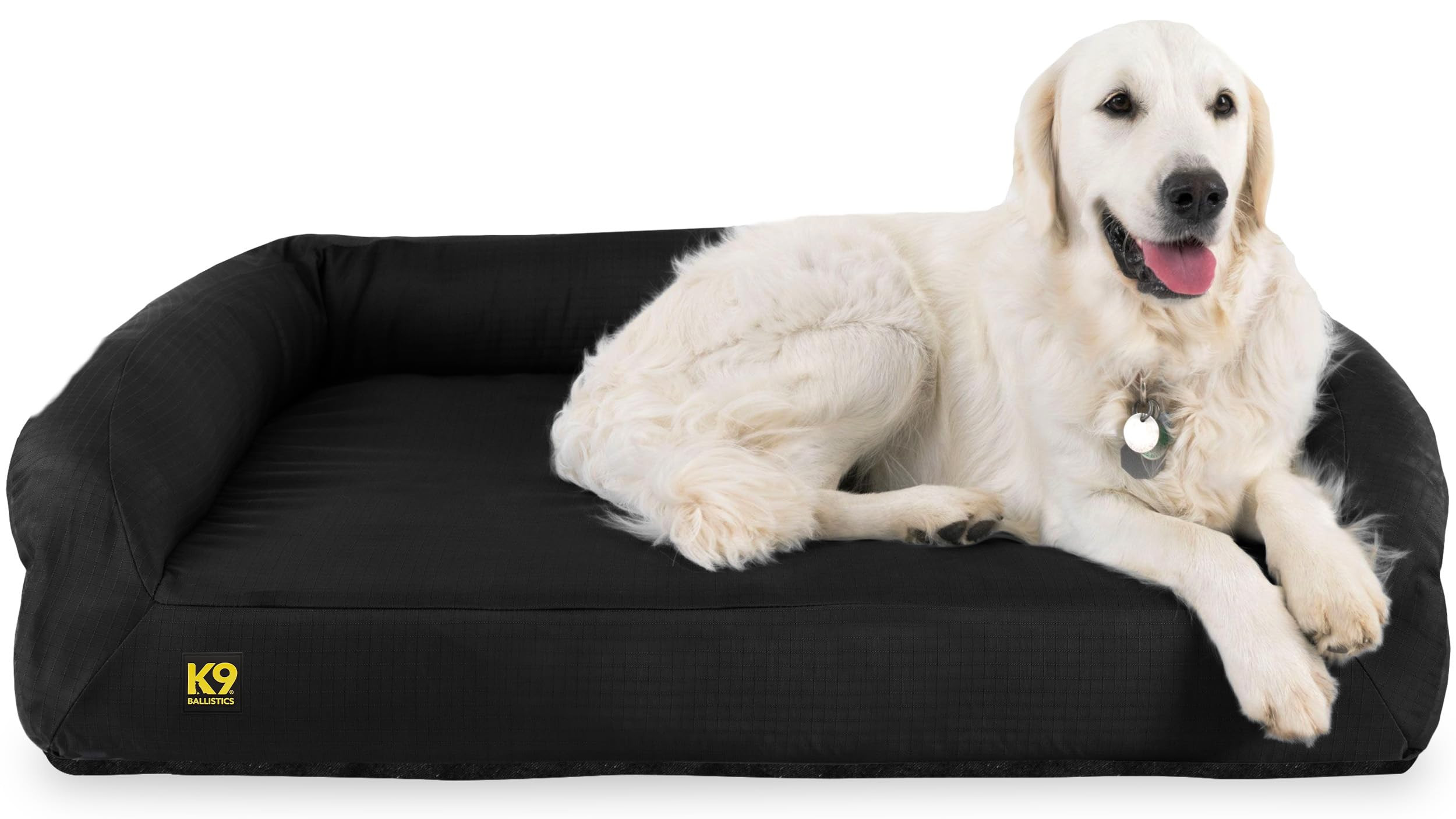 K9 Ballistics Tough Orthopedic Large Bolster Dog Bed - Washable, Durable and Water Resistant Dog ... | Amazon (US)
