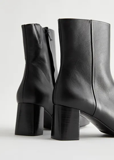 Squared Toe Leather Boots | & Other Stories US