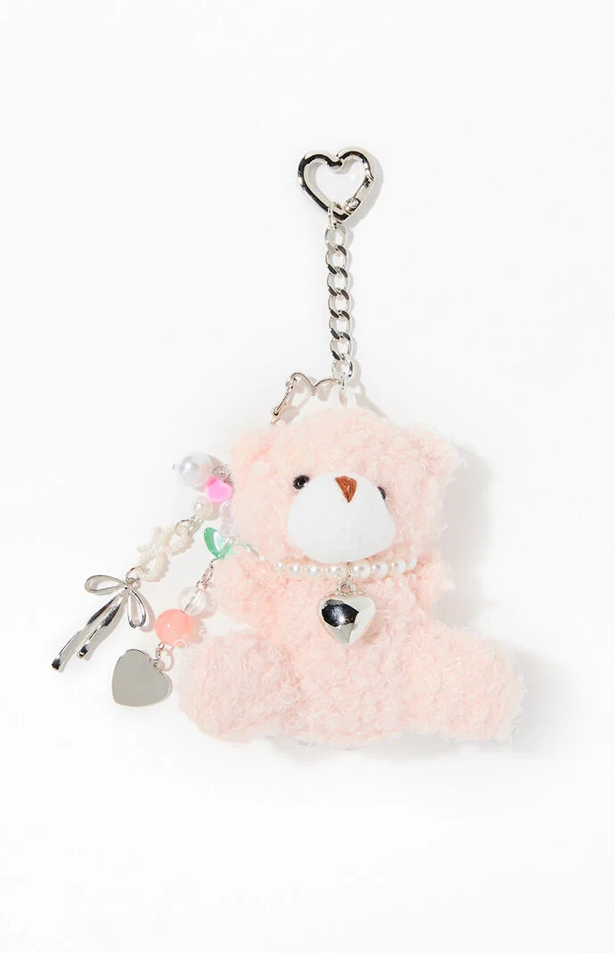Bella Bear Bag Charm in Pink | PacSun