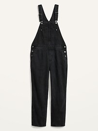 Slouchy Straight Black Jean Overalls for Women | Old Navy (US)