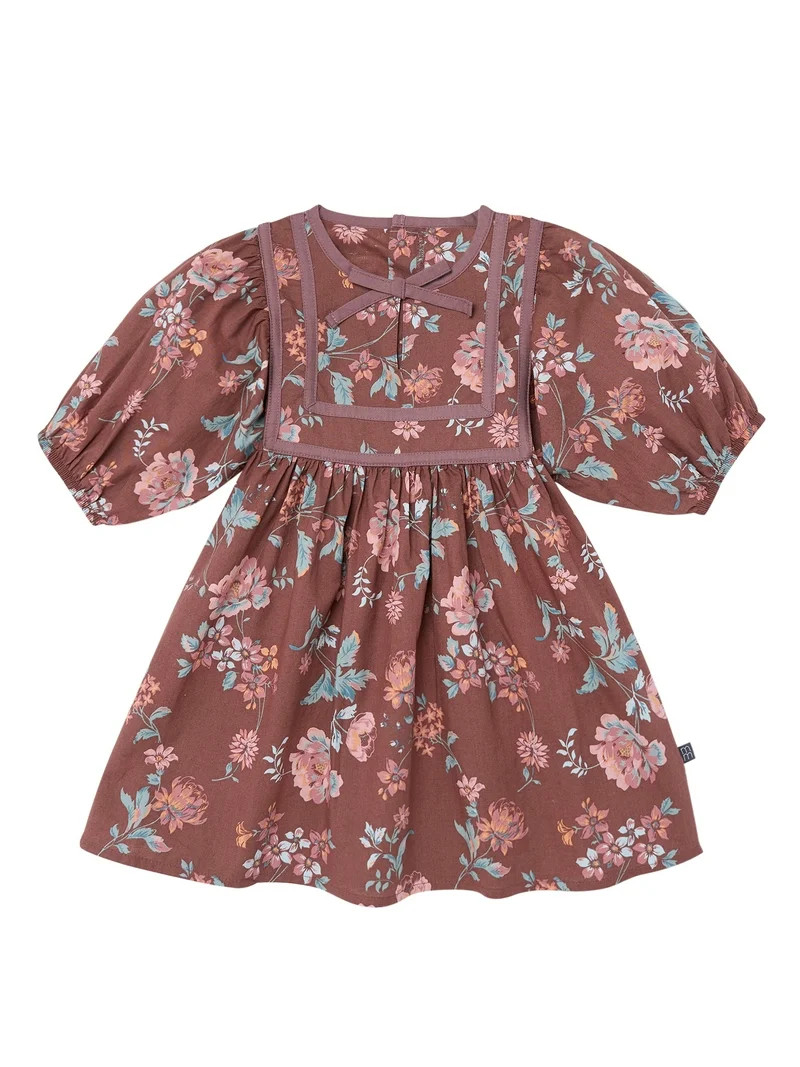 Modern Moments by Gerber Toddler Girl Yoked Bow Dress, Sizes 12M-5T - Walmart.com | Walmart (US)