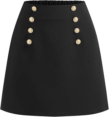 Cider Mini Skirt High Waist Zip Up Split Bodycon Fitted Party A Line Skirt | Amazon (US)