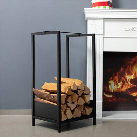 Jonson 15.7'' W Metal Log Rack | Wayfair North America