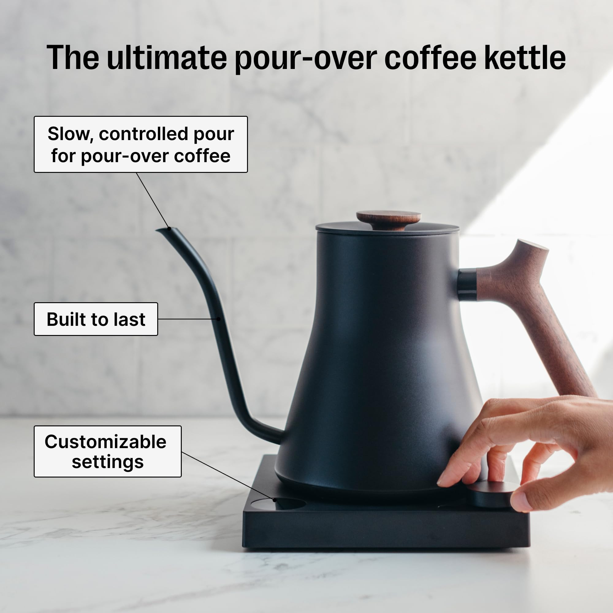Fellow Stagg EKG Pro Electric Gooseneck Kettle - Pour-Over Coffee and Tea, Quick Heating, Precise... | Amazon (US)
