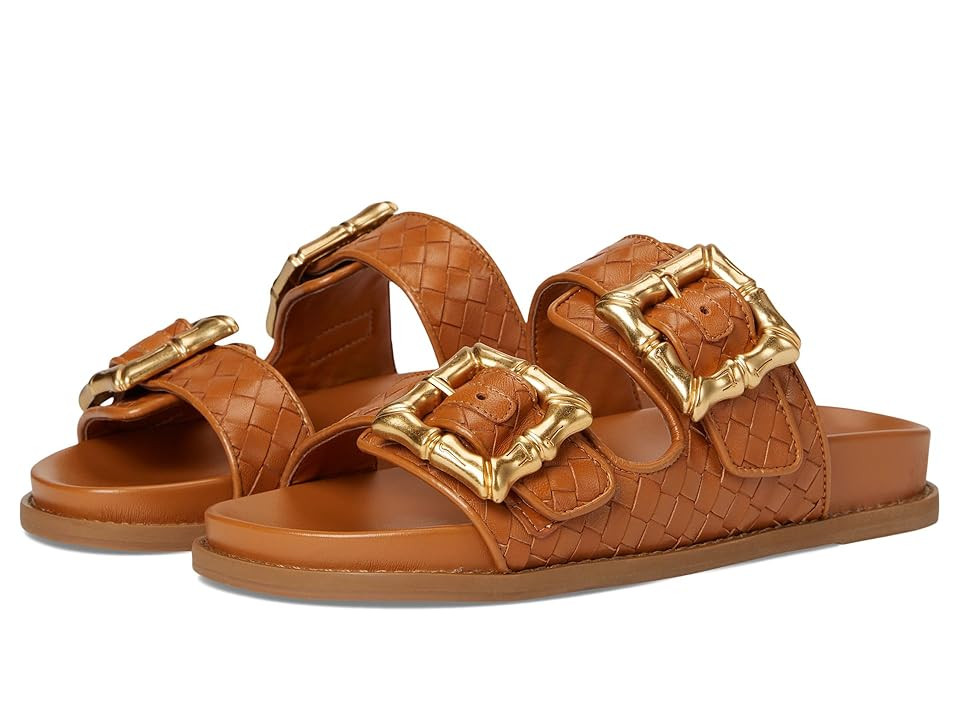 Schutz Enola Sporty Woven Women's Sandals Cuoio Brown : 6 M, Leather/Rubber | Zappos