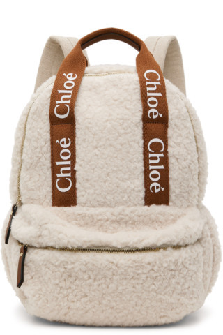 Chloé - Kids Off-White Sherpa Backpack | SSENSE