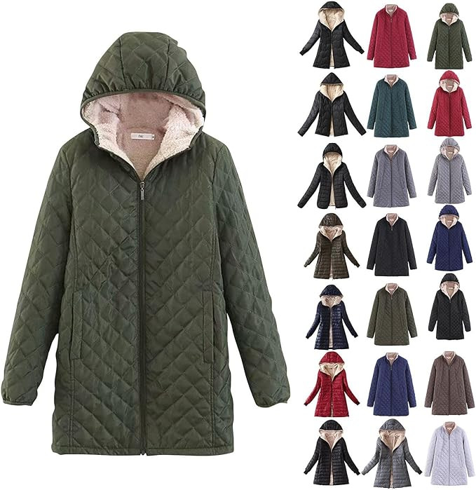 Amazon.com: Hoodies for Women Pullover Zip Up Plus Size Fleece Jacket Casual Long Sleeve Thick Sh... | Amazon (US)