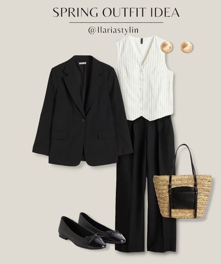 SPRING OUTFIT IDEA 🖤

fashion inspo, spring outfit, spring fashion, spring style, outfit idea, outfit inspo, casual outfit, casual ootd, casual chic outfit, casual chic ootd, black blazer, oversized blazer, striped waistcoat, white waistcoat, black pants, wide leg pants, linen pants, ballet flats, black flats, straw bag, black bag, tote bag, shoulder bag, h&m, m&s, style inspo, women fashion

#LTKSeasonal #LTKstyletip #LTKworkwear