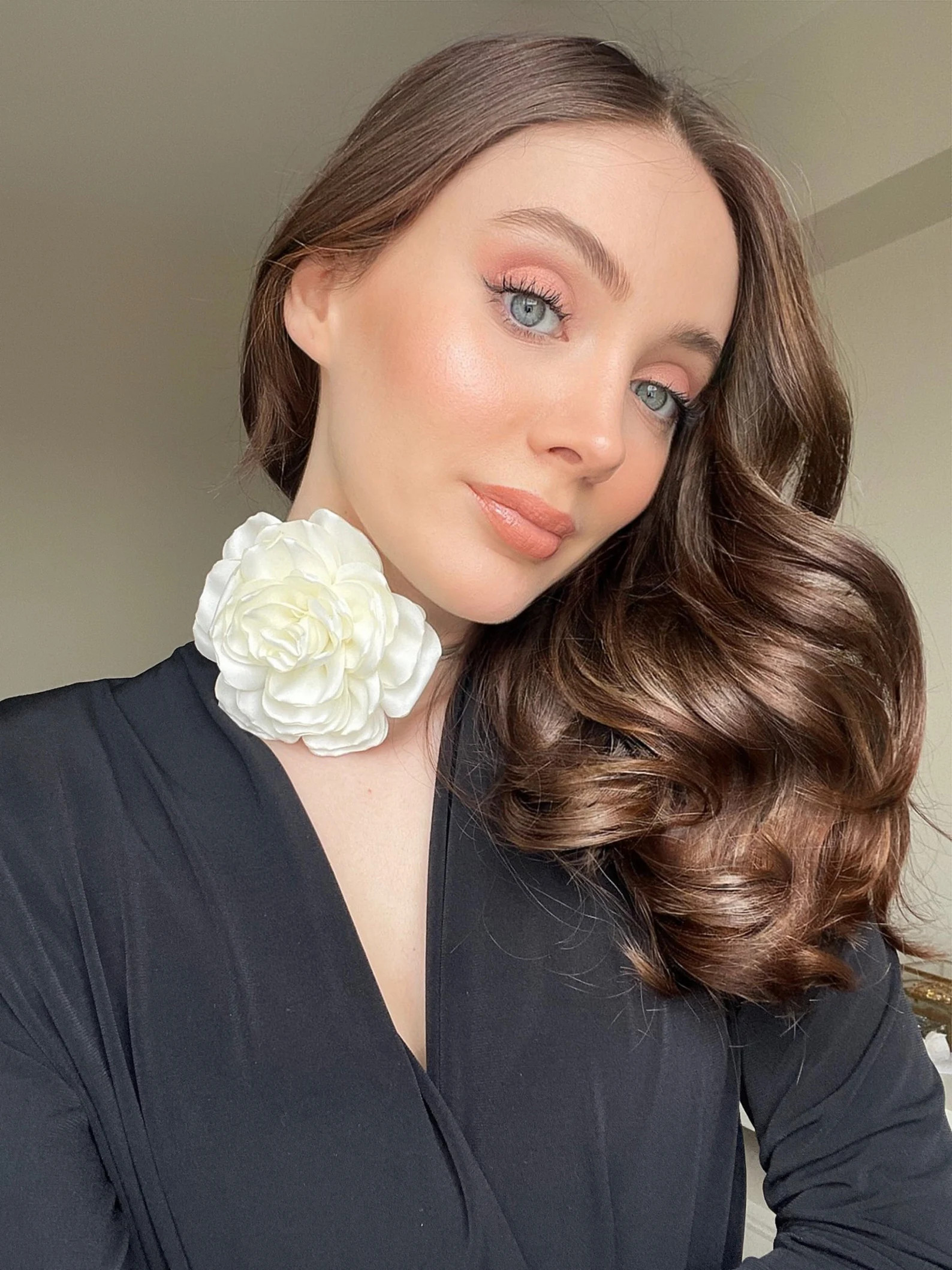 Flower Choker Necklace -  A Timeless Classic, Black & White Handmade Floral Rose Choker for Women | Etsy (US)