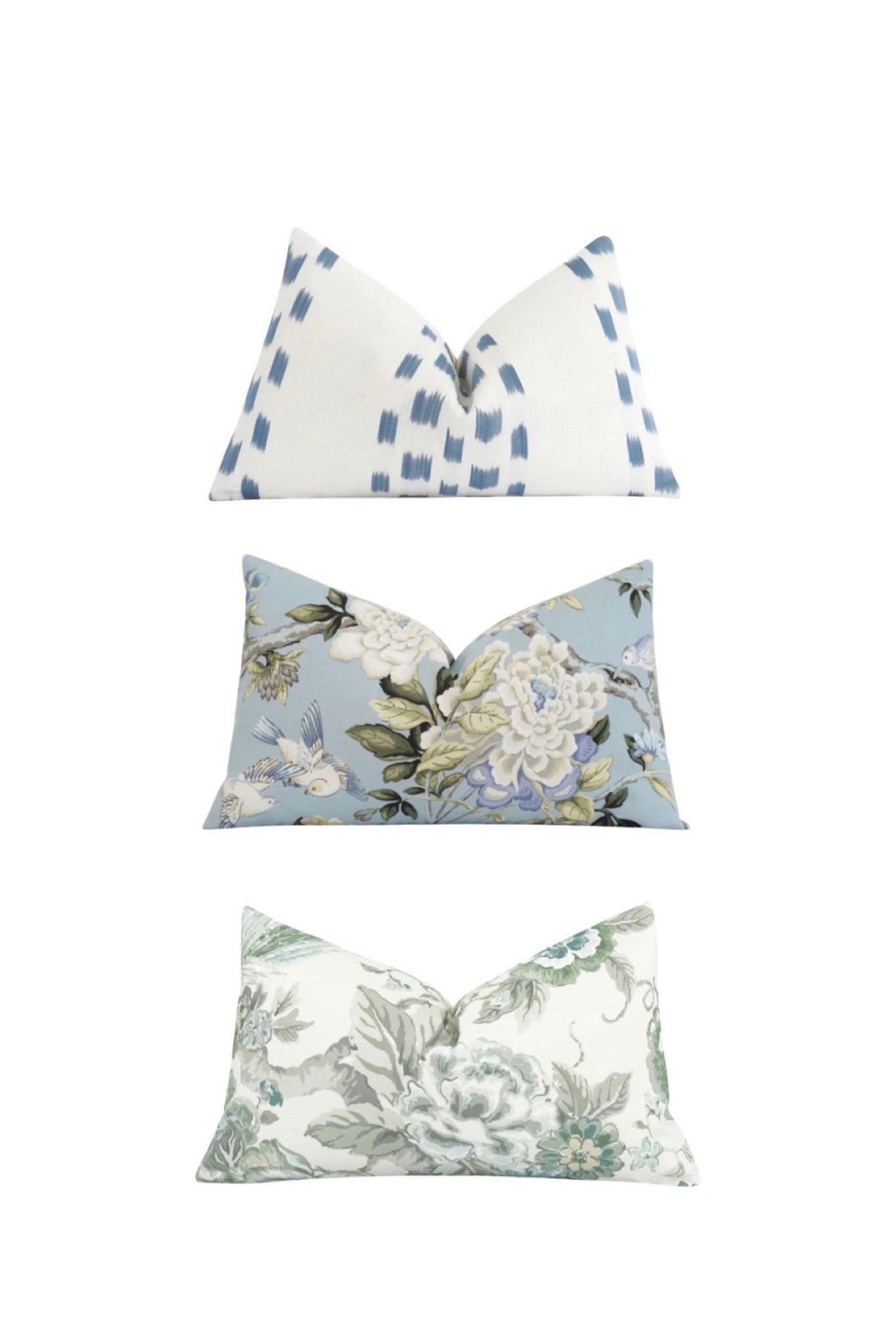 Summer pillow refresh, blue and white pillow covers 

#LTKhome #LTKsalealert #LTKunder50