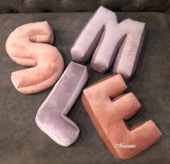 Velvet Letter/Letter pillow/Number pillow/Letter cushion/Personalized Letter Pillow/Initial pillo... | Etsy (US)