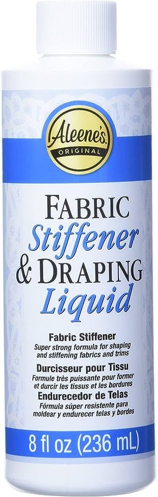 Aleene's 15588 Fabric Stiffener & Draping Liquid, 8 Ounce | Amazon (US)