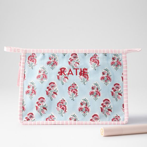 Block Print Canvas Pouch | Mark and Graham