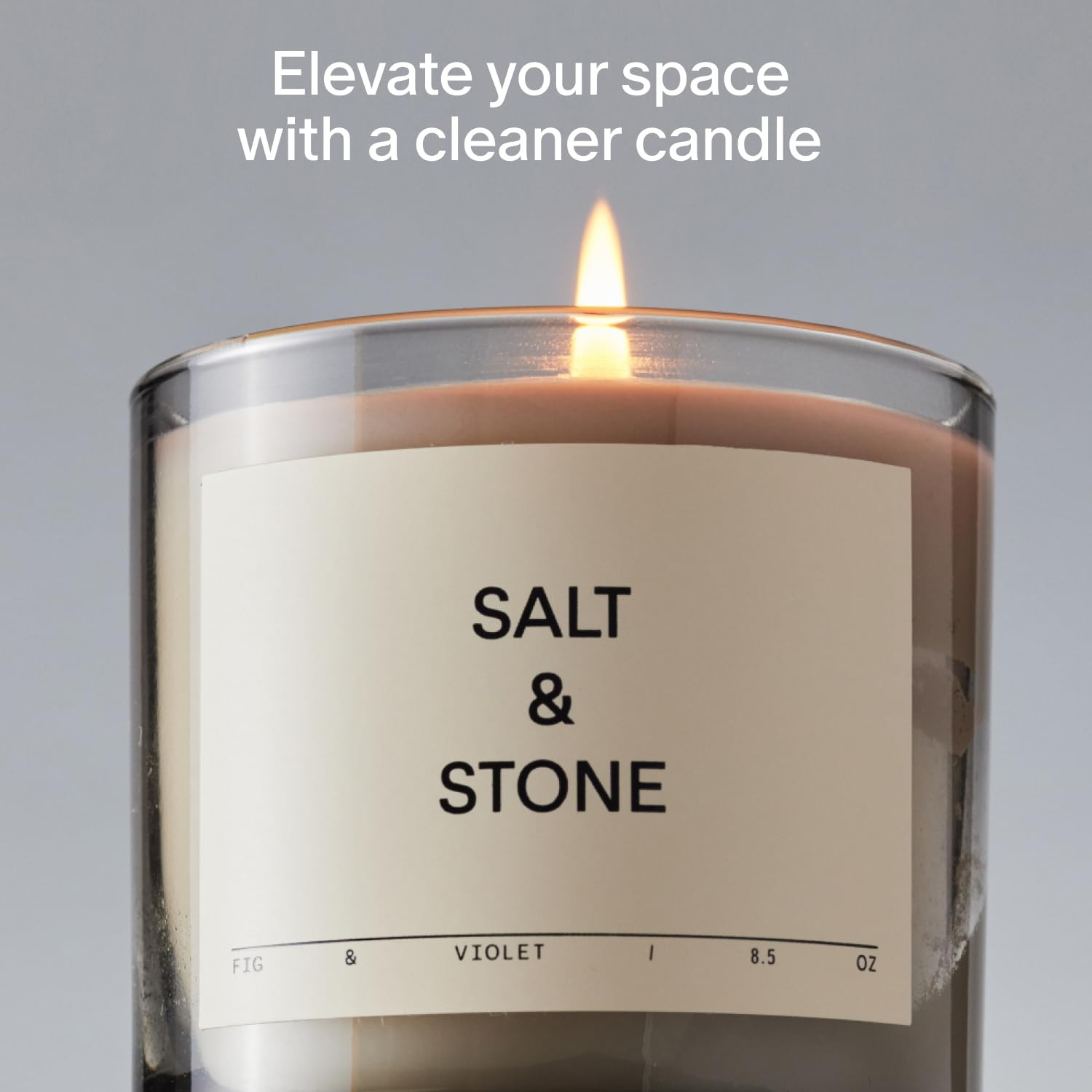 SALT & STONE Scented Candle for Women & Men | Hand-Poured, Aromatic & Fragrant | Coconut & Soy Blend Wax | 100% Cotton Wick | Long-Lasting 50 Hour Burn Time (8.5 oz) (Fig & Violet) | Amazon (US)