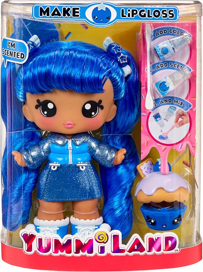 Yummiland Large Doll + Lipgloss Pet- Rory Blueberry, Age 4+ | Amazon (US)