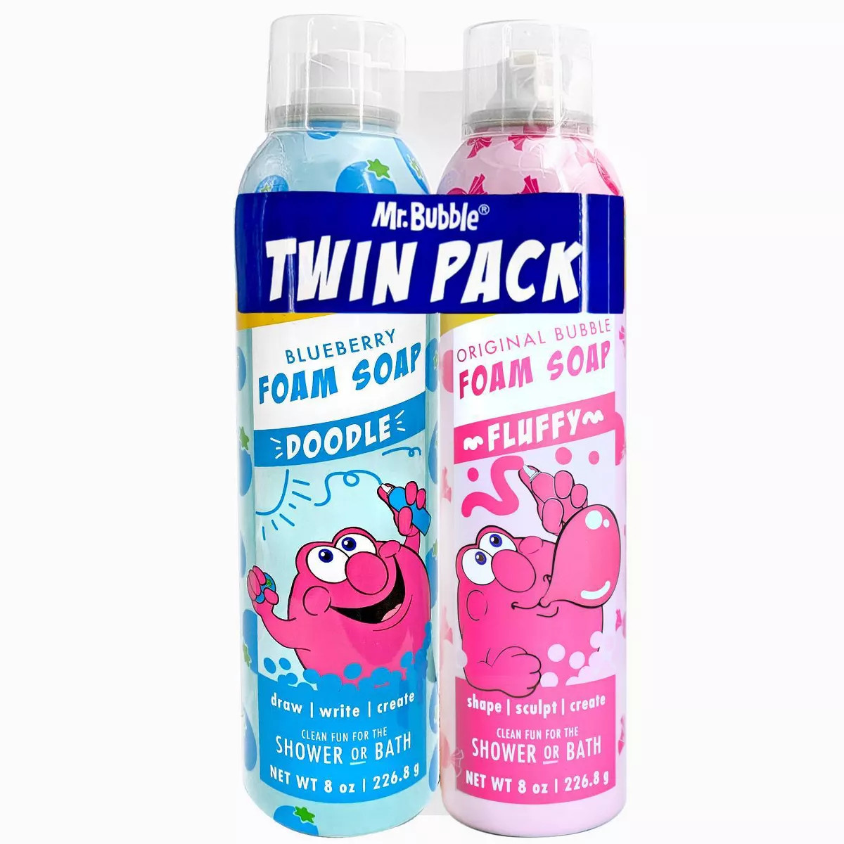 Mr. Bubble 2pk Twin Foam Soap - Blueberry/Original Bubble - 16 fl oz | Target