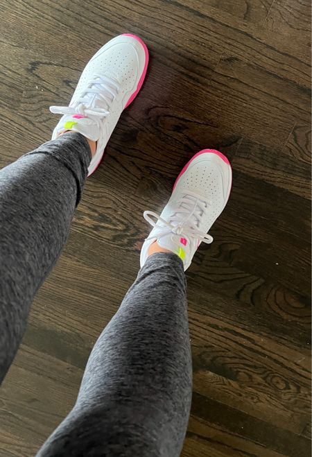 The best paddle/tennis shoes! Not only are they sooo comfortable, but they're cute too with the pop of hot pink! 

#LTKfitness #LTKmidsize #LTKActive