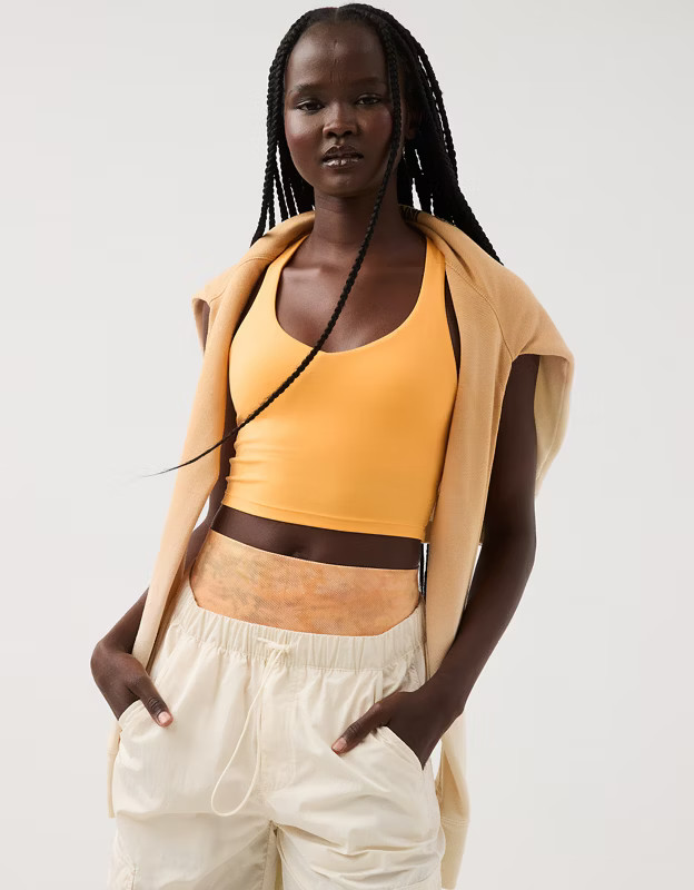 OFFLINE By Aerie Real Me Low Key Racerback Sports Bra | Aerie