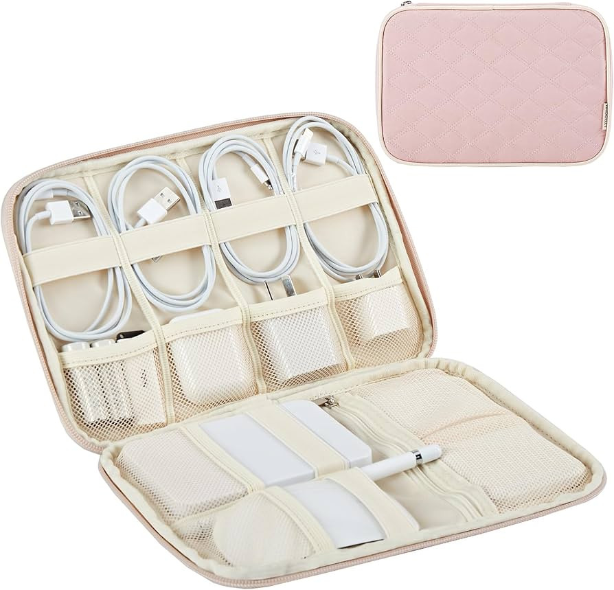 Amazon.com: FINDCOZY Electronics Organizer, Cord Storage Bag, Travel Essentials for Packing Cable... | Amazon (US)