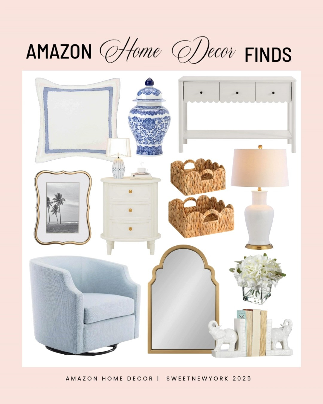 Amazon home decor finds! Pretty blues and scalloped edges! Perfect southern belle style to warm up any room and make it feel light and bright 

 

#LTKSeasonal #LTKHome #LTKStyleTip