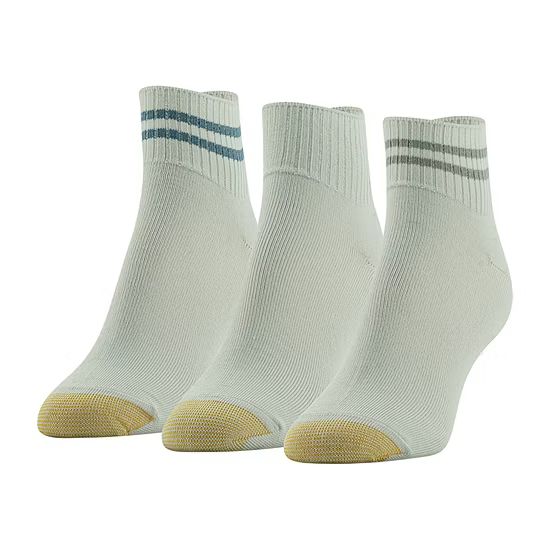 Gold Toe Casual Ultra Soft 3 Pair Quarter Ankle Socks Womens | JCPenney