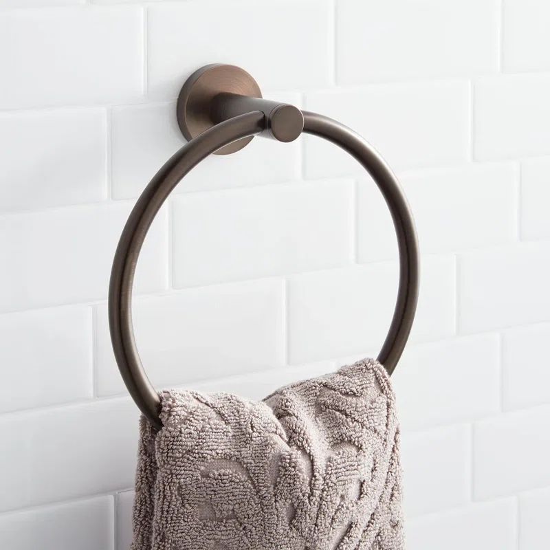 Exira Collection Wall-Mount Towel Ring | Wayfair North America