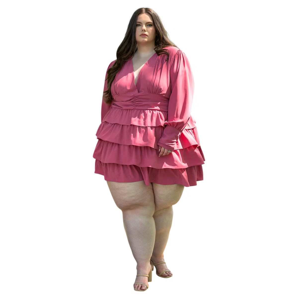 Rebdolls Women's Piper Ruffle Mini Skater Dress | Target