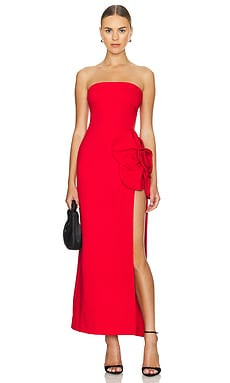 DELFI Tatiana Long Dress in Red from Revolve.com | Revolve Clothing (Global)