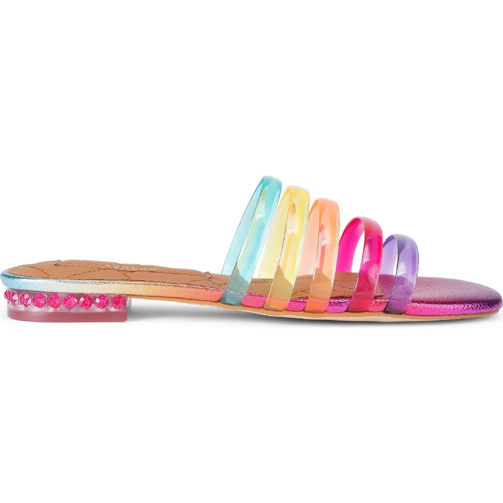 Kurt Geiger London Maddison Slide Sandal in Rainbow Multi at Nordstrom, Size 9.5Us | Nordstrom