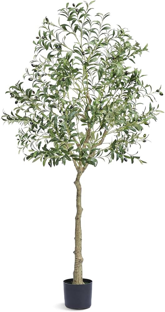 VEVOR Artificial Olive Tree, 6 FT Tall Faux Plant, Secure PE Material & Anti-Tip Tilt Protection ... | Amazon (US)