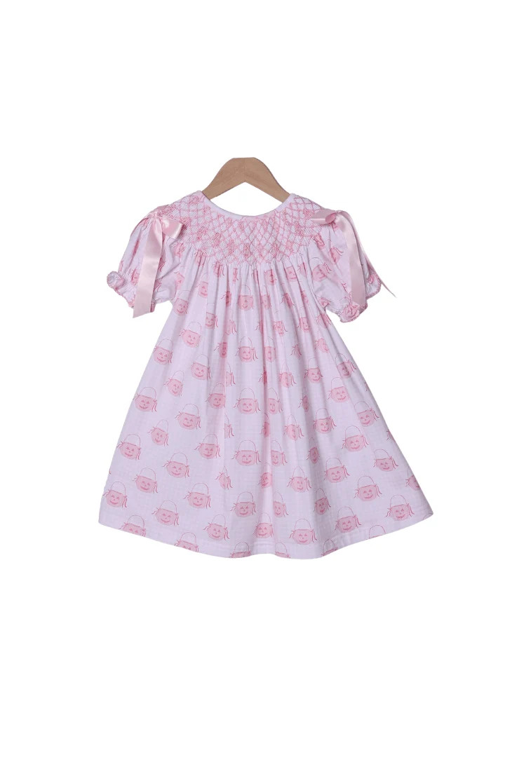 Smocked Heirloom Pink Jack O Lantern Dress | The Smocked Flamingo