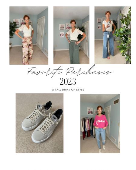 My most favorite and most worn purchases from 2023
P448 sneakers, Anthropologie satin pants, Anthropologie ribbed knit top with lace sleeves, Anthropologie Pilcro white ribbed tee, Madewell perfect vintage straight distressed jeanss

#LTKworkwear #LTKfindsunder100 #LTKover40
