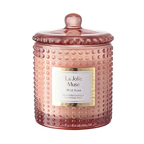 LA JOLIE MUSE Wild Rose Candle, Candles Gifts for Women, Luxury Jar Candles for Home Scented, Nat... | Amazon (US)