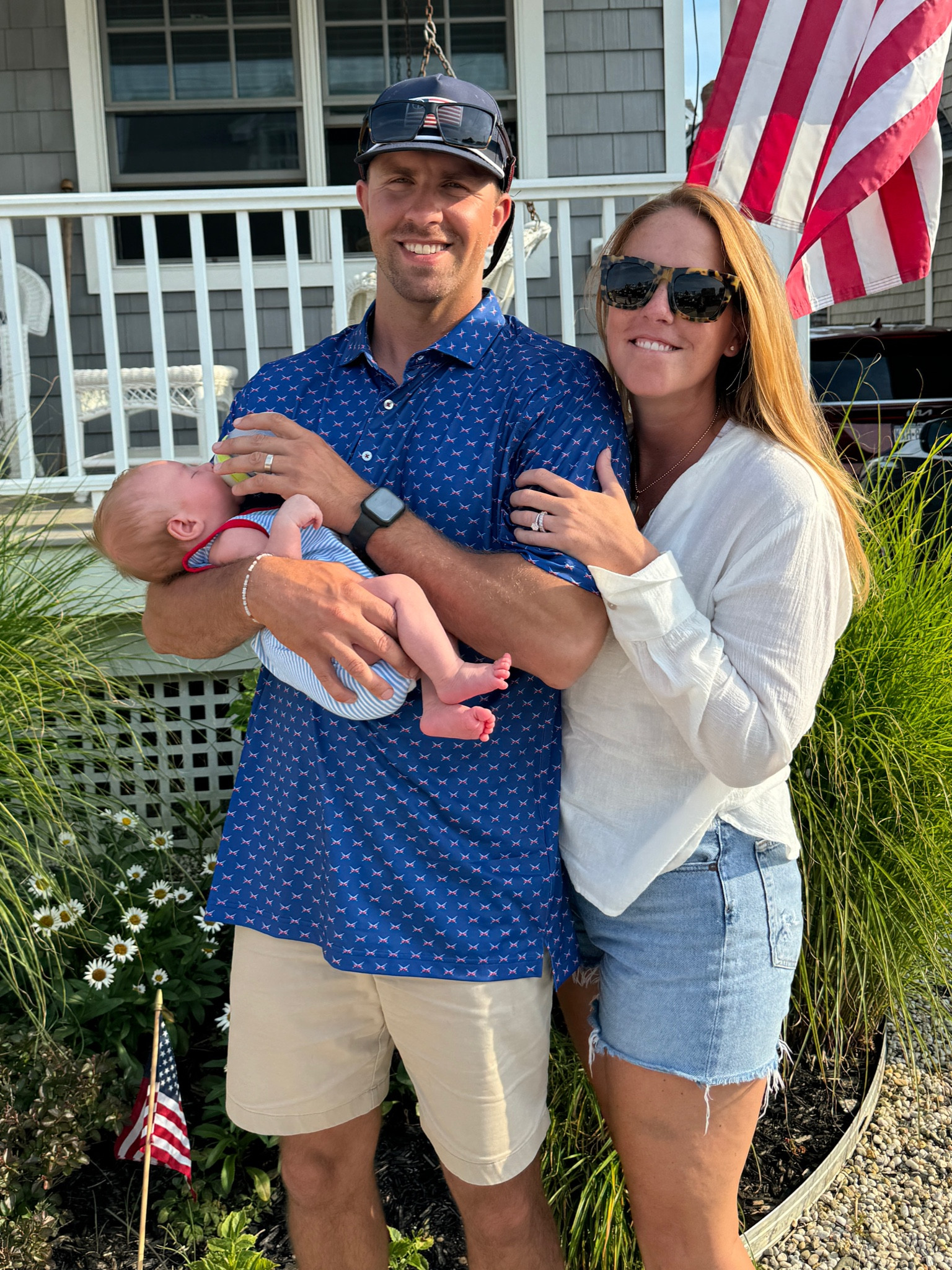Postpartum summer look 