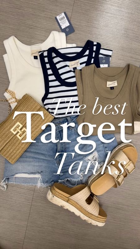 Like and comment “TANKS 12” to have all links sent directly to your messages. These target tanks are so nice. $10, available in 5 classic colors, ribbed texture and thick so not see through ✨ 
.
#target #targetstyle #targetfashion #casualstyle #casualoutfit #momstyle 

#LTKFindsUnder50 #LTKStyleTip #LTKSaleAlert