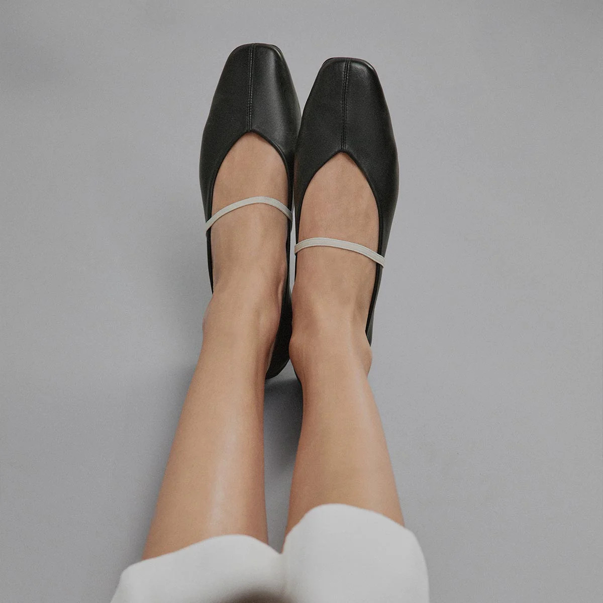 The Phoebe - Black and Ivory Nappa | Margaux