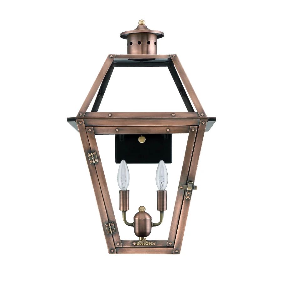 Primo Lanterns Orleans 2 Light 18"Tall Outdoor Lantern Wall Sconce with Electric ConfigurationMod... | Build.com, Inc.