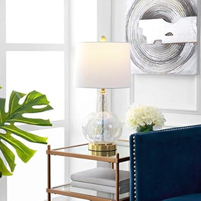 Safavieh TBL4201C Lighting Atlas Luster Crackle 24-inch (LED Bulb Included) Table Lamp | Amazon (US)