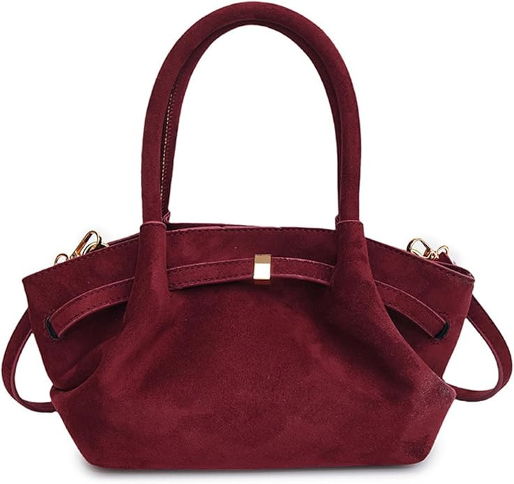 Makukke Suede Tote Bag for Women, Suede Bag Hobo Handbag Women Large Vintage Shoulder Bag Purse f... | Amazon (US)