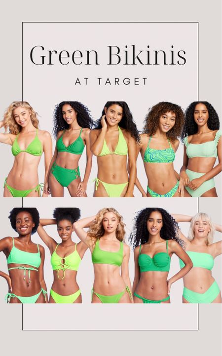Green bikinis at Target 💚

#LTKunder50 #LTKswim #LTKstyletip