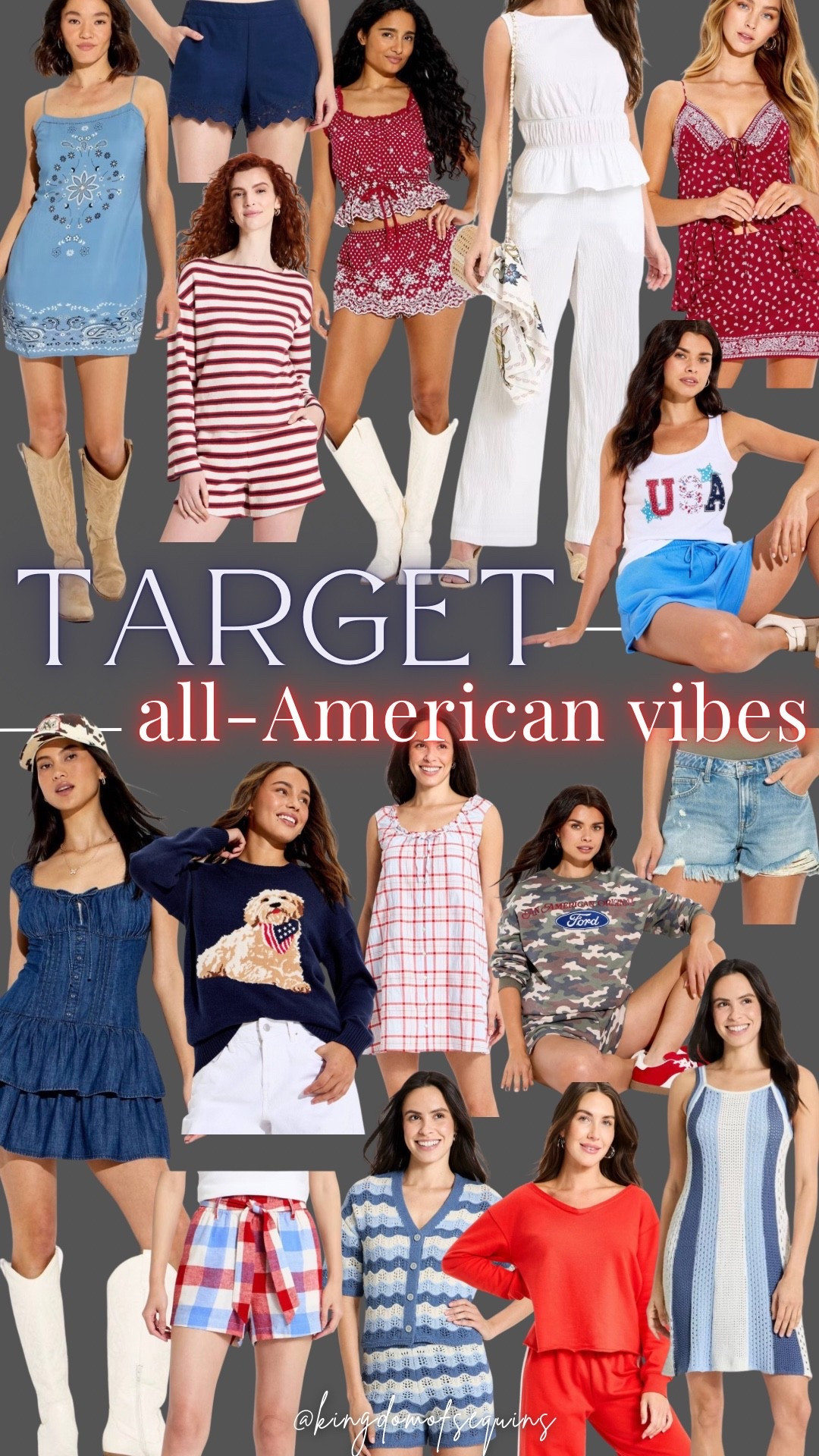 Target new red white blue patriotic American USA holiday summer finds 