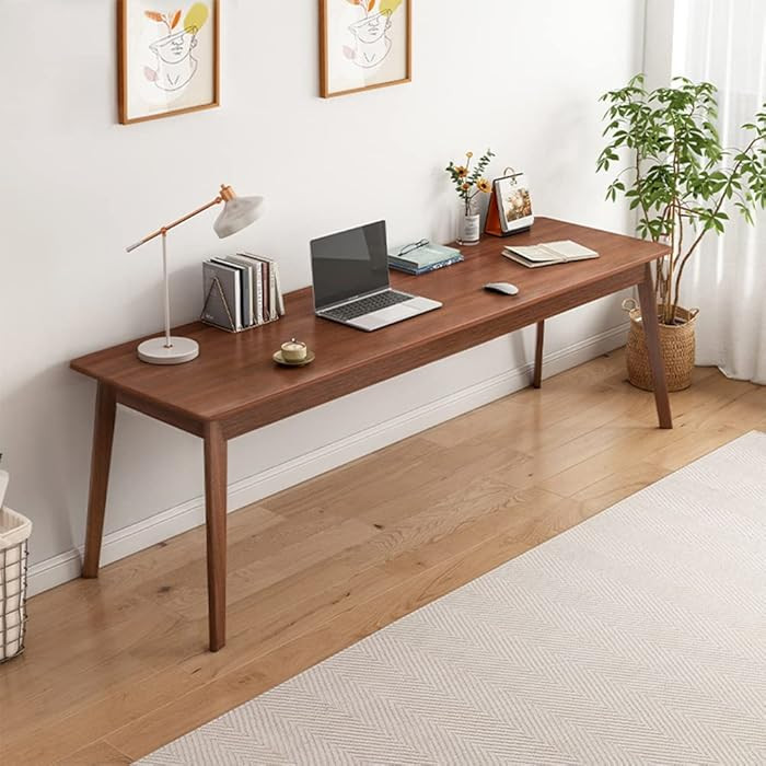 Mid-Century Long Desk Table - 71" Simple Modern Extra Long 2-Person Wood Computer Workstation for... | Amazon (US)