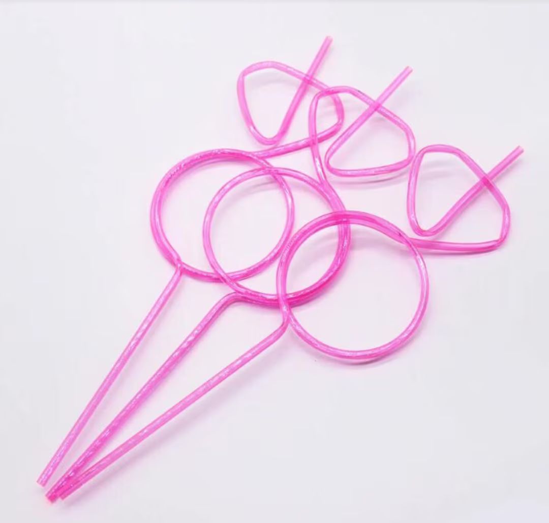 Pink Bride Diamond Ring Straws - 5 pack / Pink Bachelorette Straws / Bridal Party Shower Decor Br... | Etsy (US)