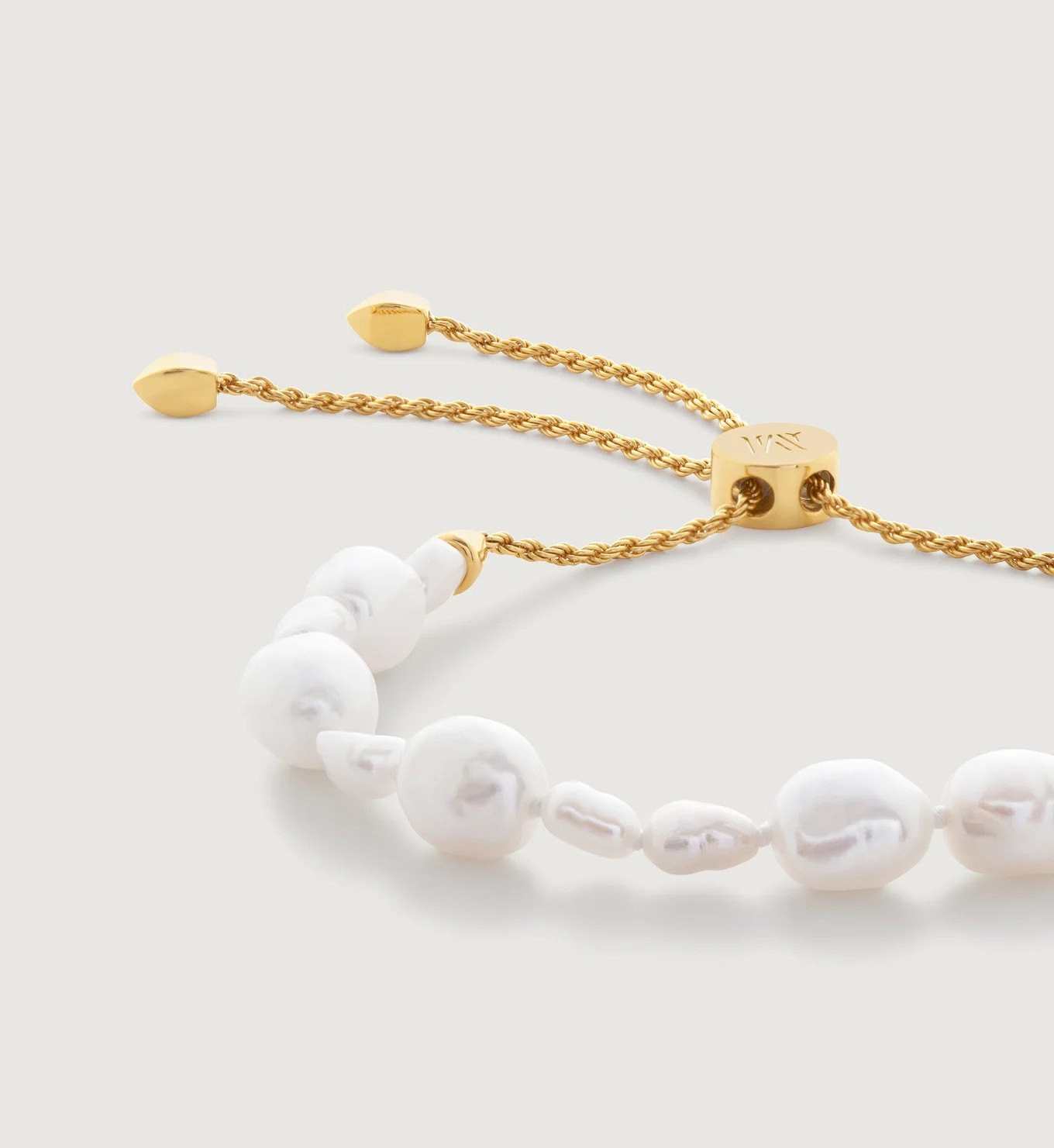 Nura Irregular Pearl Friendship Bracelet | Monica Vinader (Global)