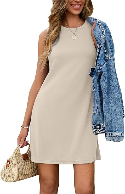 SAMPEEL Dresses for Women 2025 Casual Summer Sundresses Sleeveless Tank Dress Fashion Outfits | Amazon (US)