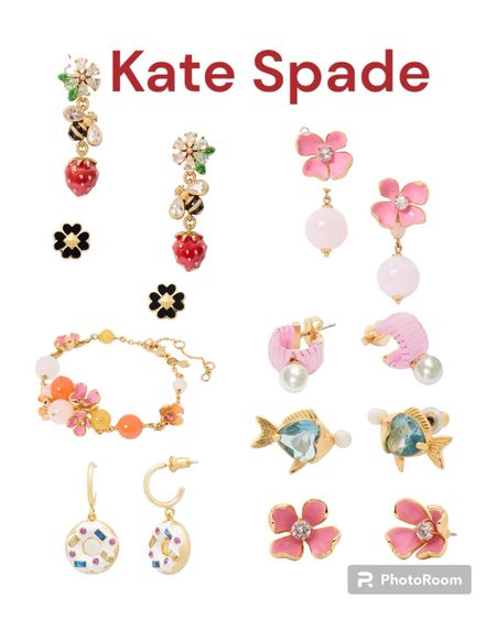 Kate Spade summer jewelry. 

#jewerly