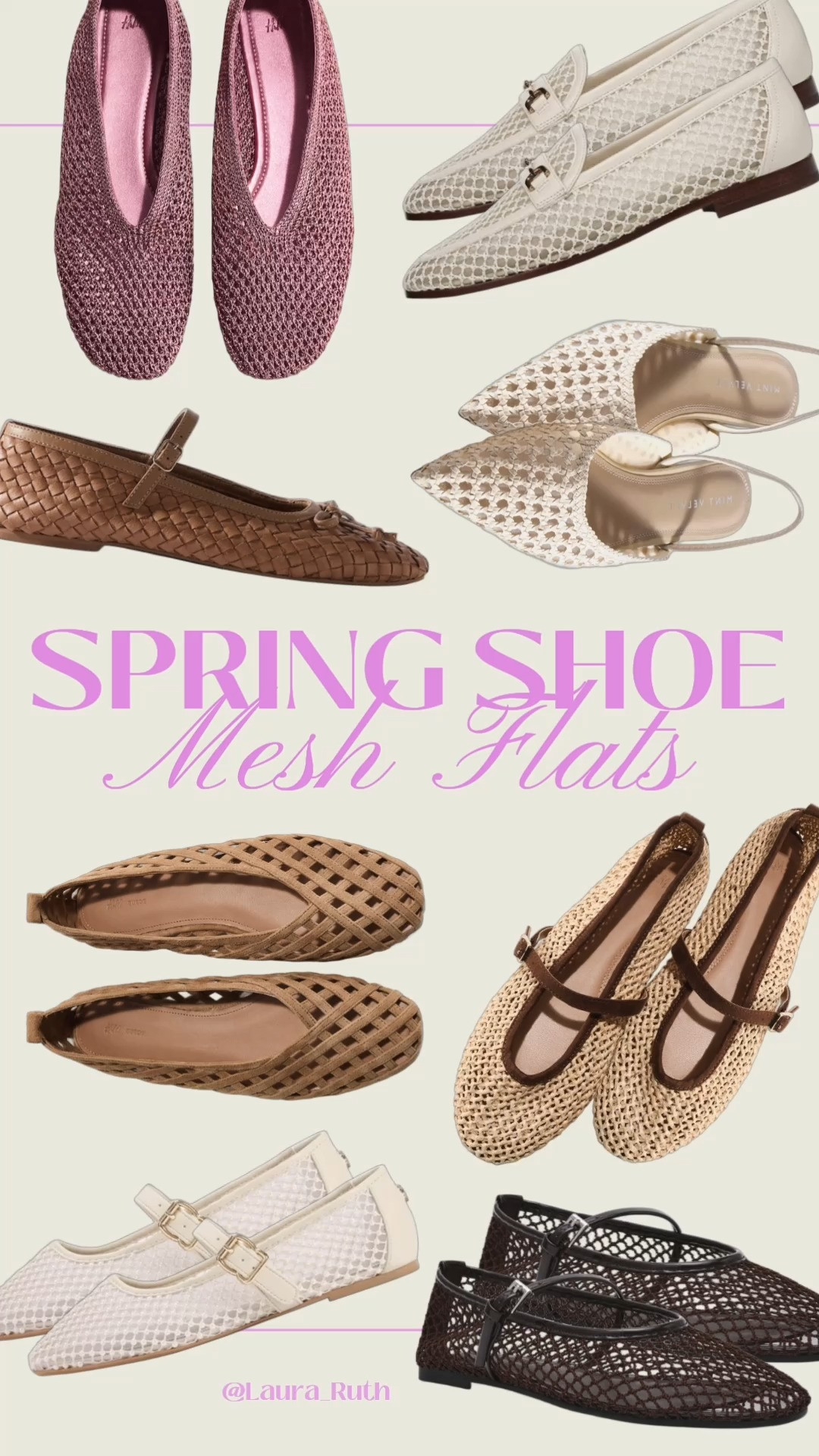 Woven Mary-Janes, peep-toe styles, ballet pumps… mesh flats are officially having a moment again for spring 🌸 

 #LTKuk #LTKspring #LTKtravel