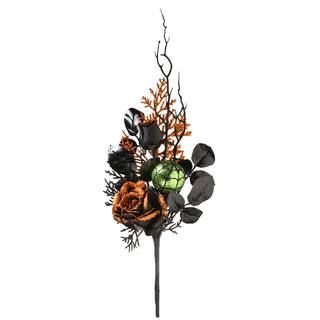 Halloween Rose & Green Ornament Pick, 2ct. | Michaels Stores