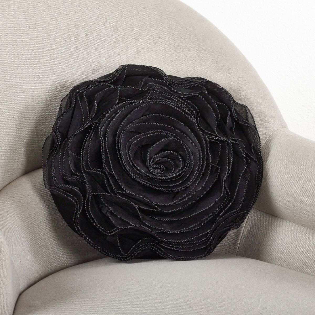 Saro Lifestyle Rose Design Throw Pillow | Target