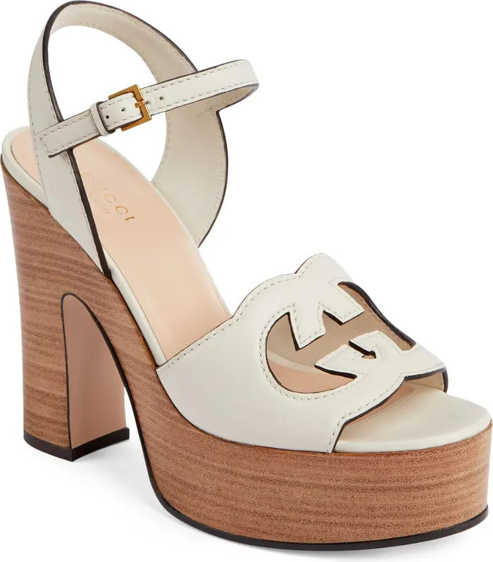 Interlocking G Cutout Platform Sandal (Women) | Nordstrom